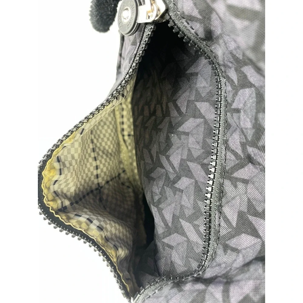 Kipling Seoul Geometric Print Backpack Womens OS Gray Travel School Monkey Charm